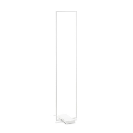 Piantana Da Terra Contemporanea Frame Metallo Bianco Led 30W 3000K Ip20