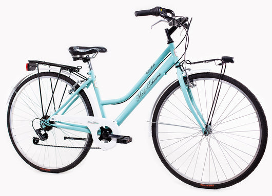 MARIO SCHIANO city bike 28 donna , bici da passeggio cambio 7 velocita' Shimano , Tiffany