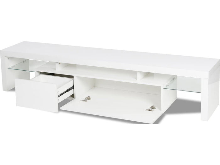 Mobile TV 187,5 cm Bianco con LED Habitat et Jardin