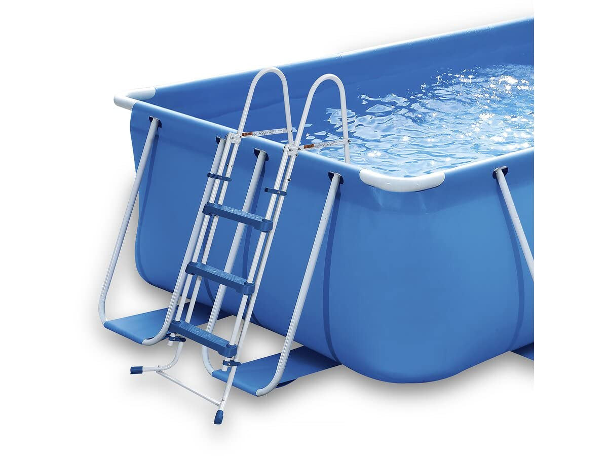 Habitat et Jardin Piscina Fuori Terra 1,4x2x1m Blu Tubolare Filtrazione Cartuccia