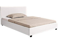 Habitat et Jardin Letto Doppio 160x200cm Bianco con Contenitore Moderno