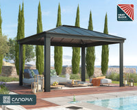 Gazebo in Alluminio Dallas  3.6X4.3 m