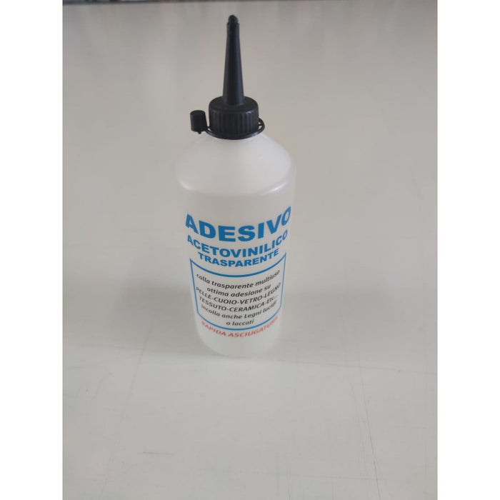 Colla Acetovinilica FlashBond Universale e Trasparente da 500ml Adesivo Professionale per Cuoio, Tessuti, Legno, Vetro