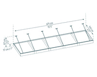 Pensilina Da Esterno Sophia XL 472X140X67 cm  Trasparente