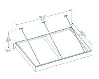 Pensilina Da Esterno Sophia XL 190X140 cm  Opal Bianco