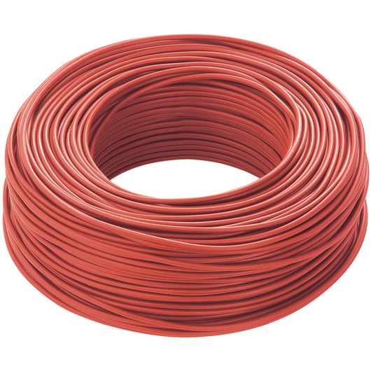 Cavo unipolare cordina unipolare antifiamma flessibile 1x1,5 mmq metri 100 no7v-k 05 rosso