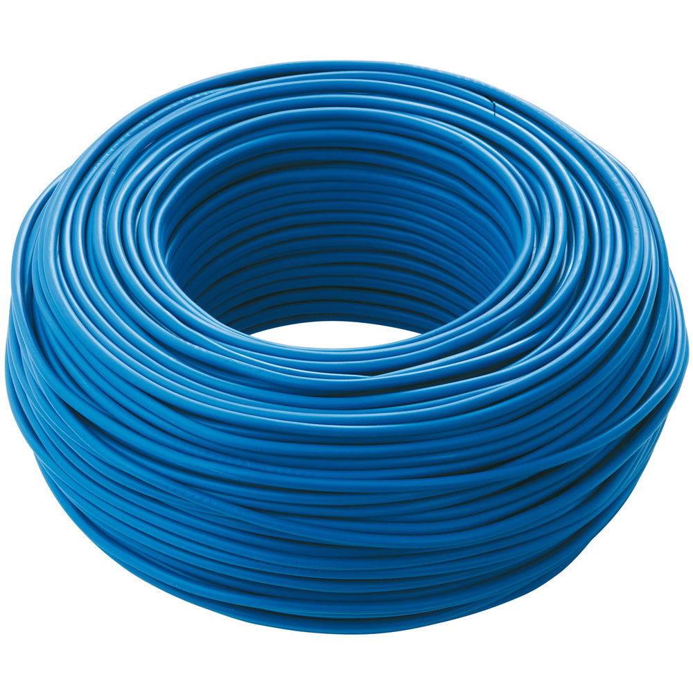 Cavo unipolare cordina unipolare antifiamma flessibile 1x4 mmq metri 100 no7v-k 05 blu