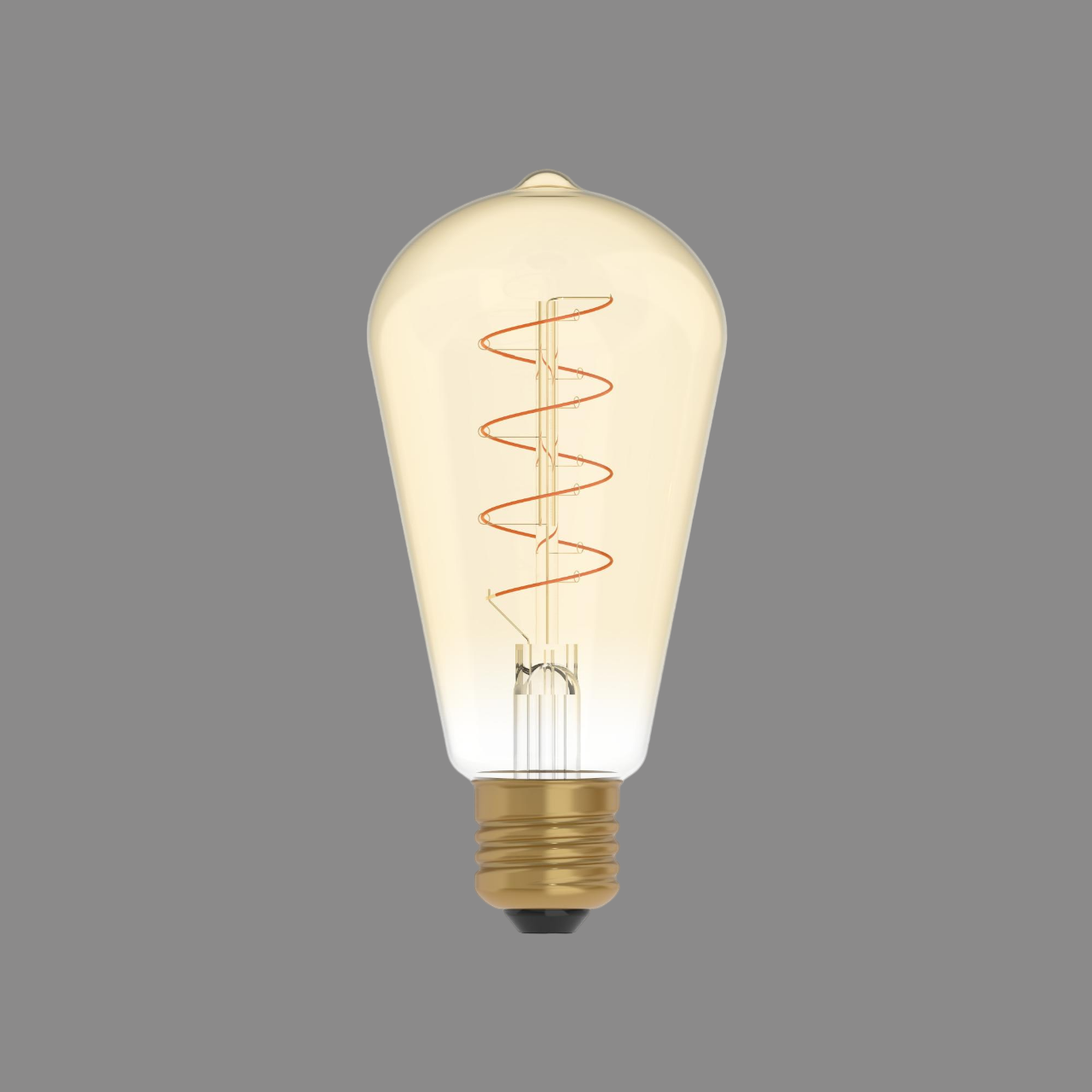 Lampadina led vintage con finitura oro