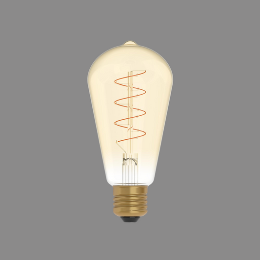 Lampadina led vintage con finitura oro