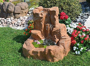 Cascata in vetroresina da giardino toce cm 87x75x85 litri 80