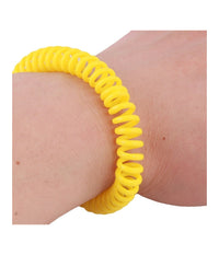 2pz. Bracciale Citronella Spirale Polso Repellente Antizanzare Insetti Elastico         