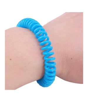 2pz. Bracciale Citronella Spirale Polso Repellente Antizanzare Insetti Elastico         