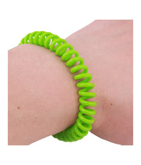 2pz. Bracciale Citronella Spirale Polso Repellente Antizanzare Insetti Elastico         