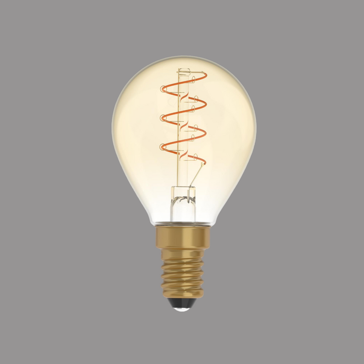 Lampadina led vintage con finitura oro