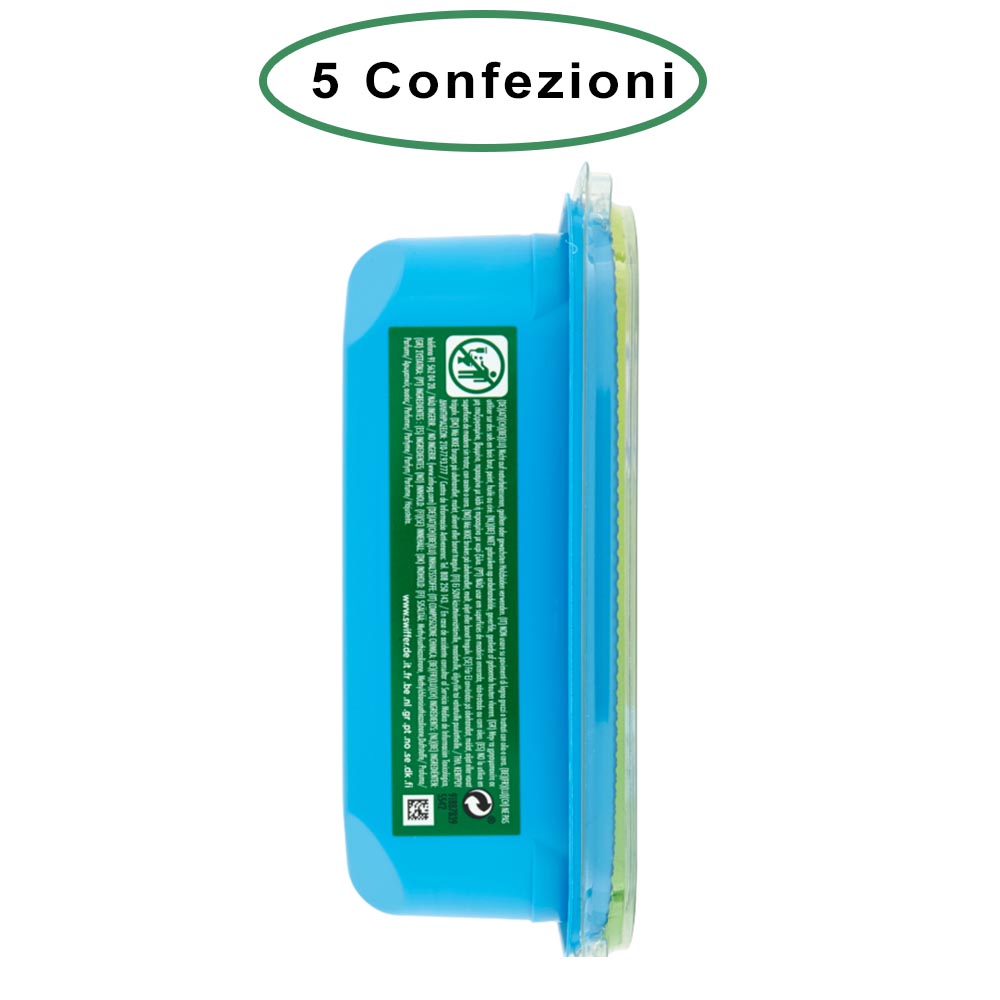 Swiffer wet panni umidi lavapavimenti per scopa al limone 5 confezioni da 12 panni