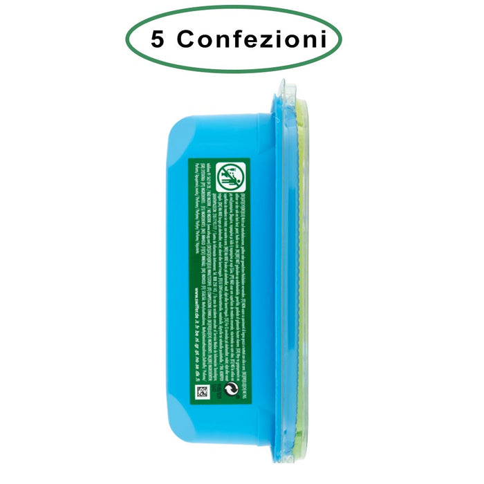 Swiffer wet panni umidi lavapavimenti per scopa al limone 5 confezioni da 12 panni