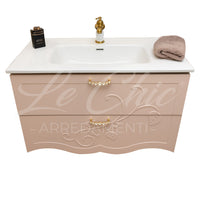 Mobile bagno moderno cipria completo - 120 cm