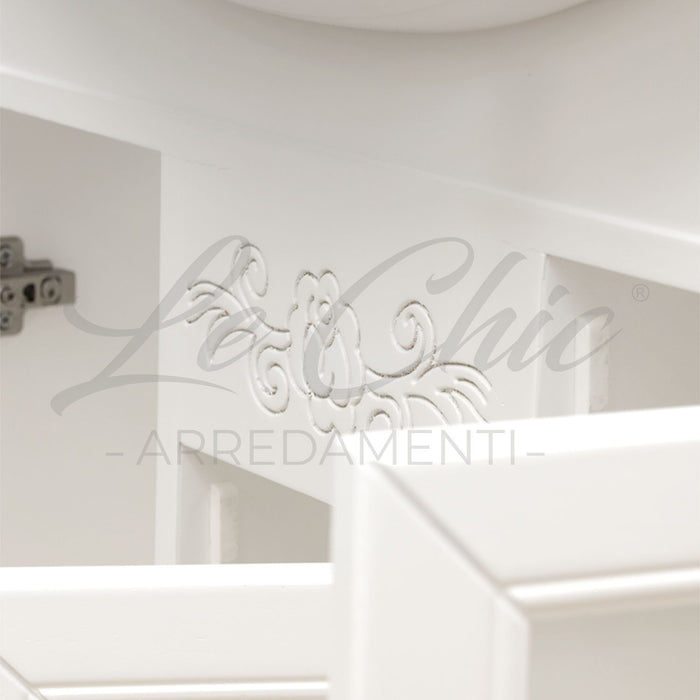 Arredo bagno Cattedrale 85 cm completo shabby chic