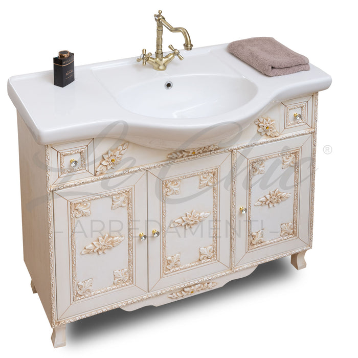 Arredo bagno RAFFAELLO avorio decapè 105 cm