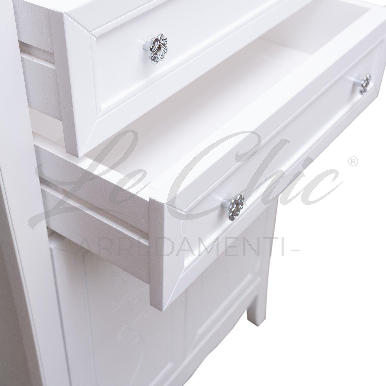 Colonna bagno contemporaneo bianco shabby