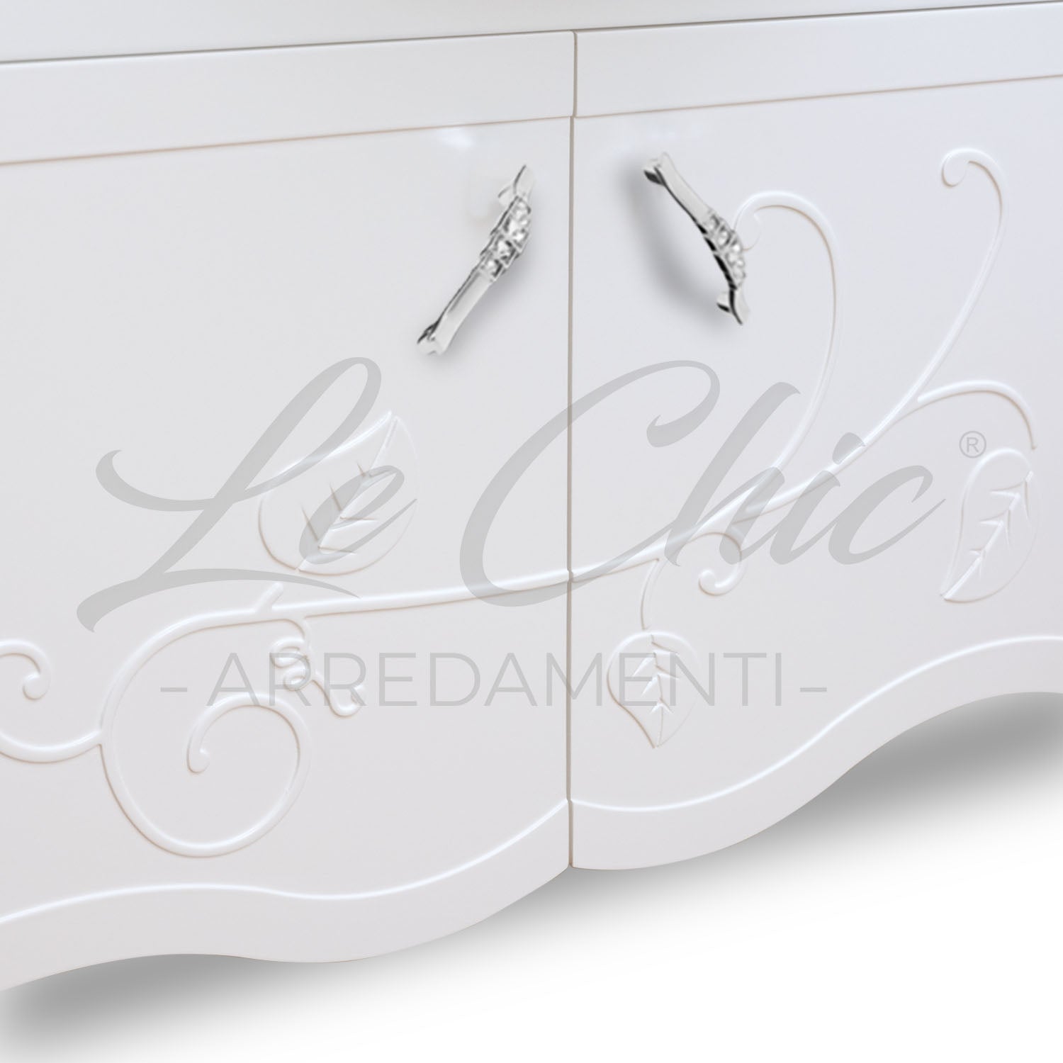 Mobile bagno shabby 105cm bianco