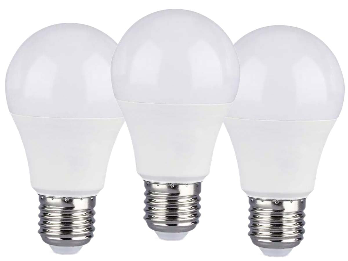 3 PZ Lampada Led E27 A60 11W Bianco Neutro 4000K Bulbo Sfera 1055 Lumen SKU-7353