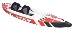 Kayak Gonfiabile Biposto 426x90 cm con Pagaie Zaino e Accessori Jbay.Zone V-Shape Duo