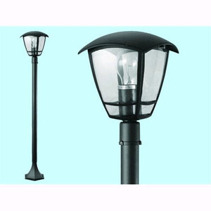 Lampione Mod. Selene 1 luce su palo da pavimento per giardino IP44