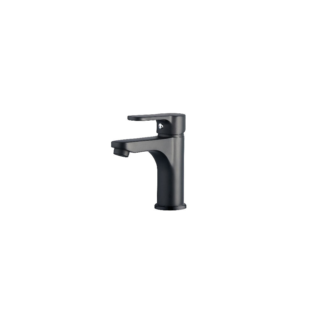 Miscelatore monocomando lavabo nero opaco serie Choco  senza piletta