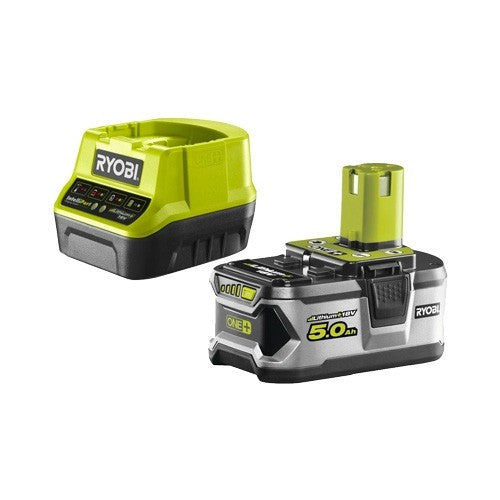 Rc18120-150-Kit Energia Batteria E Caricabatteria Veloce Da 5,0Ah 18V-Ryobi