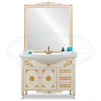 Mobile bagno barocco con foglia oro