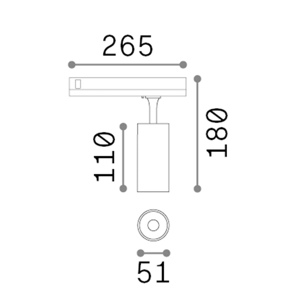 Proiettore Fox Alluminio-Materie Plastiche Nero Led 8W 3000K Luce Calda 1-10V