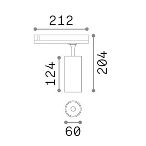 Proiettore Fox Dali Alluminio-Materie Plastiche Bianco Led 15W 3000K Cri90