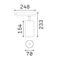 Proiettore Fox Dali Alluminio-Materie Plastiche Nero Led 25W 3000K Cri90