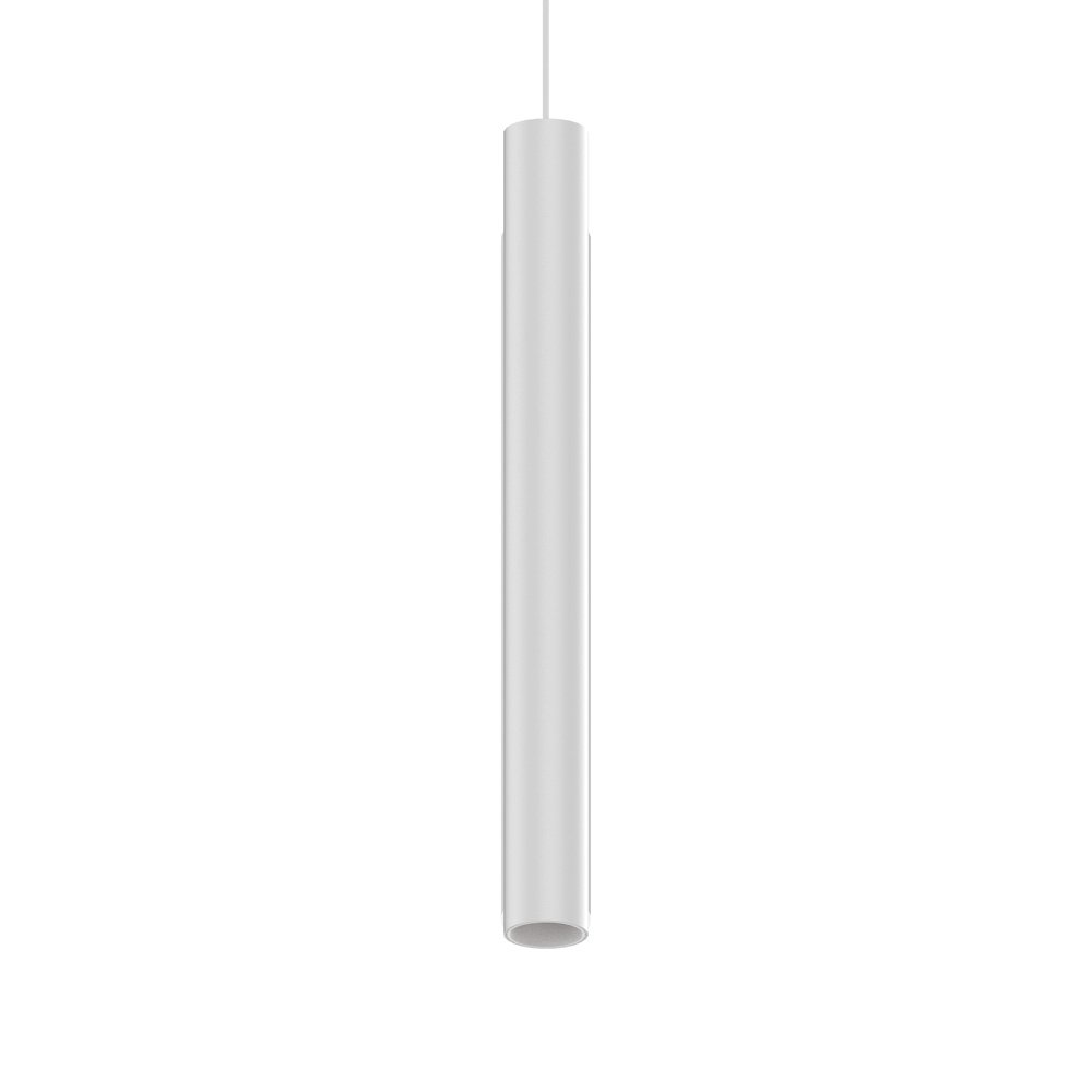 Pendente Tubolare Ego Alluminio Bianco Led 12W 3000K Luce Calda