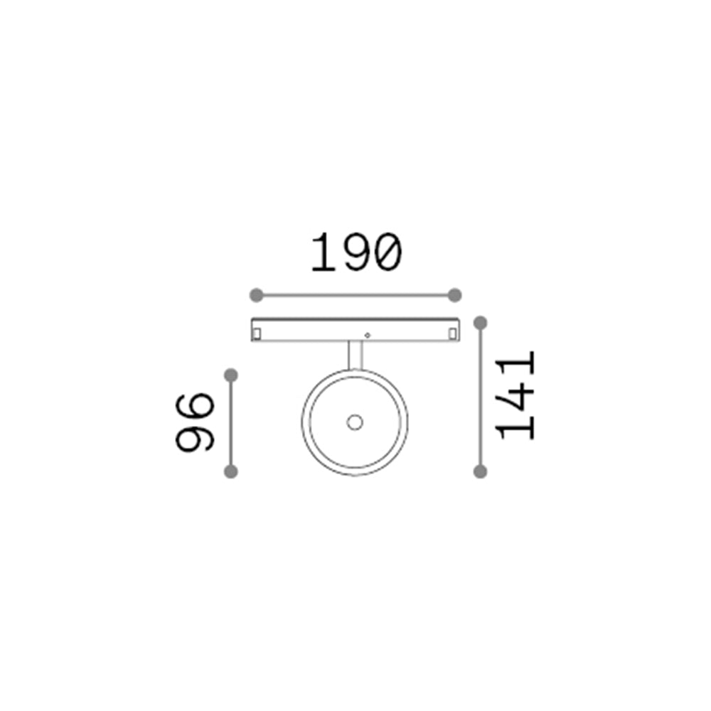 Proiettore Regolabile Ego Alluminio Bianco 1 Luce 9W 3000K Luce Calda 1-10V