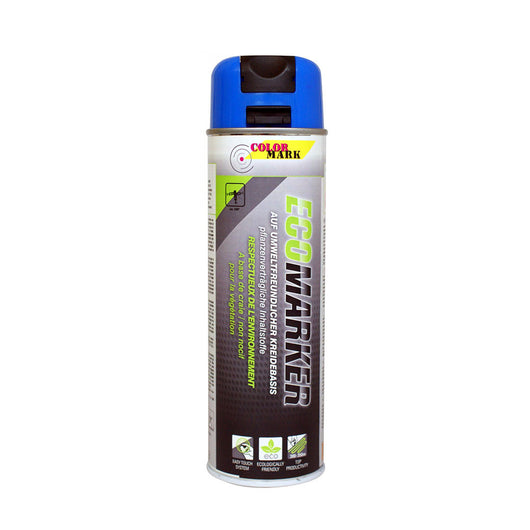 Ecomarker Spray Ideale Per Le Marcature Che Devono Rimanere Visibili Solo Per Poco Tempo Colore Blu Fluo Da 500 Ml - Duplicolor