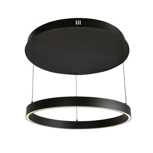 Lampadario Moderno Layla Acciaio Nero Alluminio Led 40,88W 2700-3000-4000K