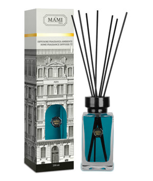 Diffusori a Bastoncino Profumatori Ambiente Mami Milano Formato: 200 ml, Fragranza: Aqua