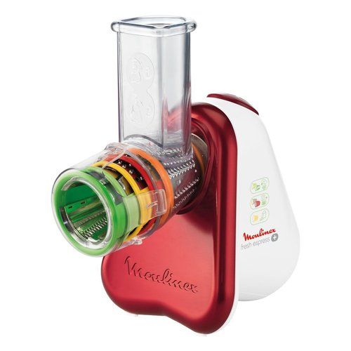 Affetta verdure elettrico moulinex dj755g10 fresh express+ white e red