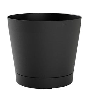 Vaso da Interno e Esterno Ø24x22cm in Plastica Orione 24 Nero