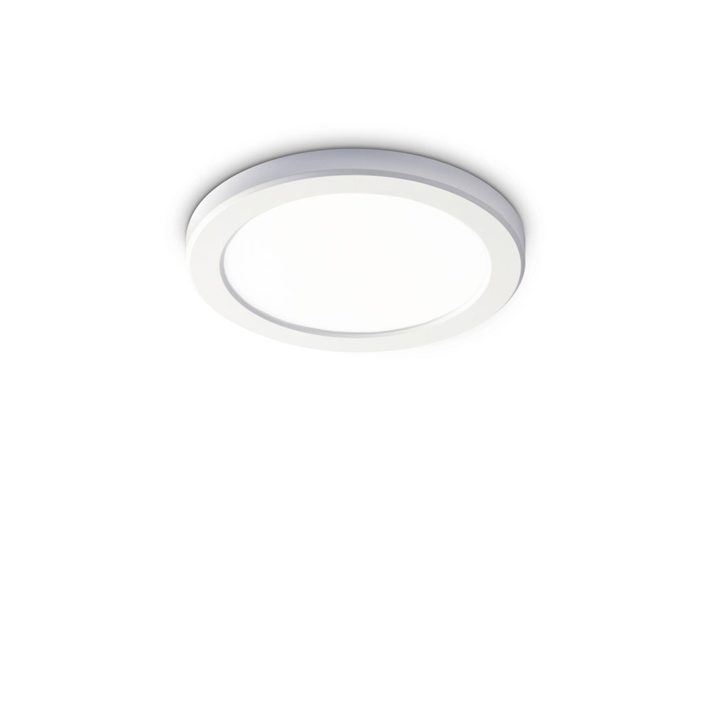 Plafoniera Moderna Aura Materie Plastiche Bianco Led 20W 4000K D22Cm