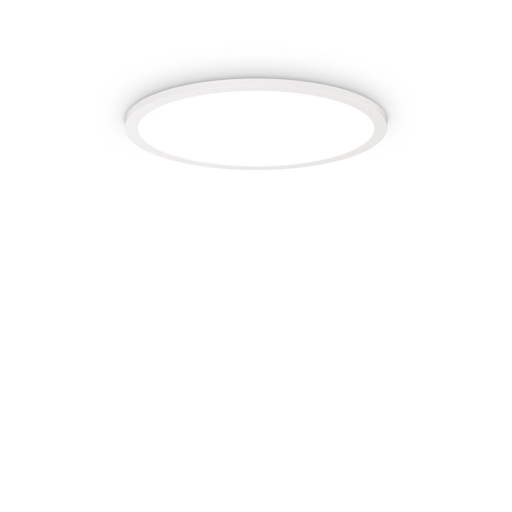 Plafoniera Moderna Fly Slim Alluminio-Plastiche Bianco Led 26W 4000K D45Cm