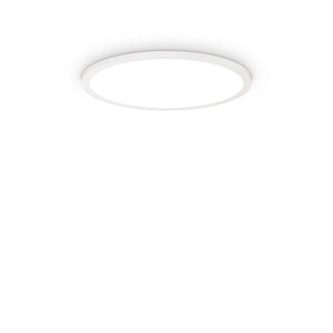 Plafoniera Moderna Fly Slim Alluminio-Plastiche Bianco Led 26W 4000K D45Cm