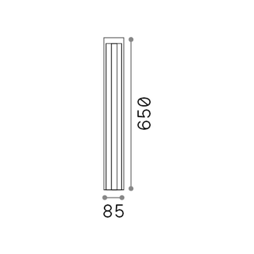 Piantana Moderna Kurt Metallo Grigio Led 12W 3000K Luce Calda