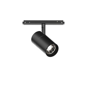 Faretto Binario Singolo Ego Alluminio Nero 1 Luce 19W 3000K Luce Calda 1-10V