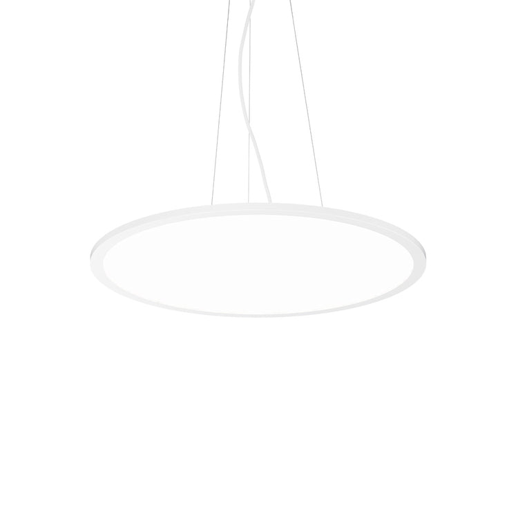 Sospensione Moderna Fly Slim Alluminio-Plastiche Bianco Led 53W 3000K D60Cm