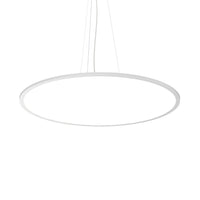 Sospensione Moderna Fly Slim Alluminio-Plastiche Bianco Led 65W 3000K D90Cm