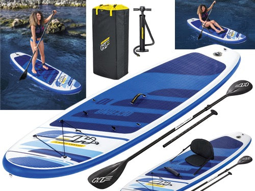 SET TAVOLA DA SURF SUP CONVERTIBILE OCEANA BESTWAY 305x84x12 cm -65350 + PAGAIA, POMPA, ZAINO, GUINZAGLIO E KIT RIPARAZIONE