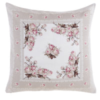 Cuscino Decorativo Provenzale Shabby Chic Rose Arredo Floreale Blanc Mariclò